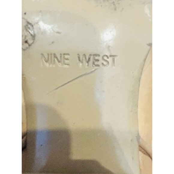 Nine West Butterfly Heart Cowboy Boots Womens Sz 7 Leather Western Riding Shoes - Picture 13 of 16